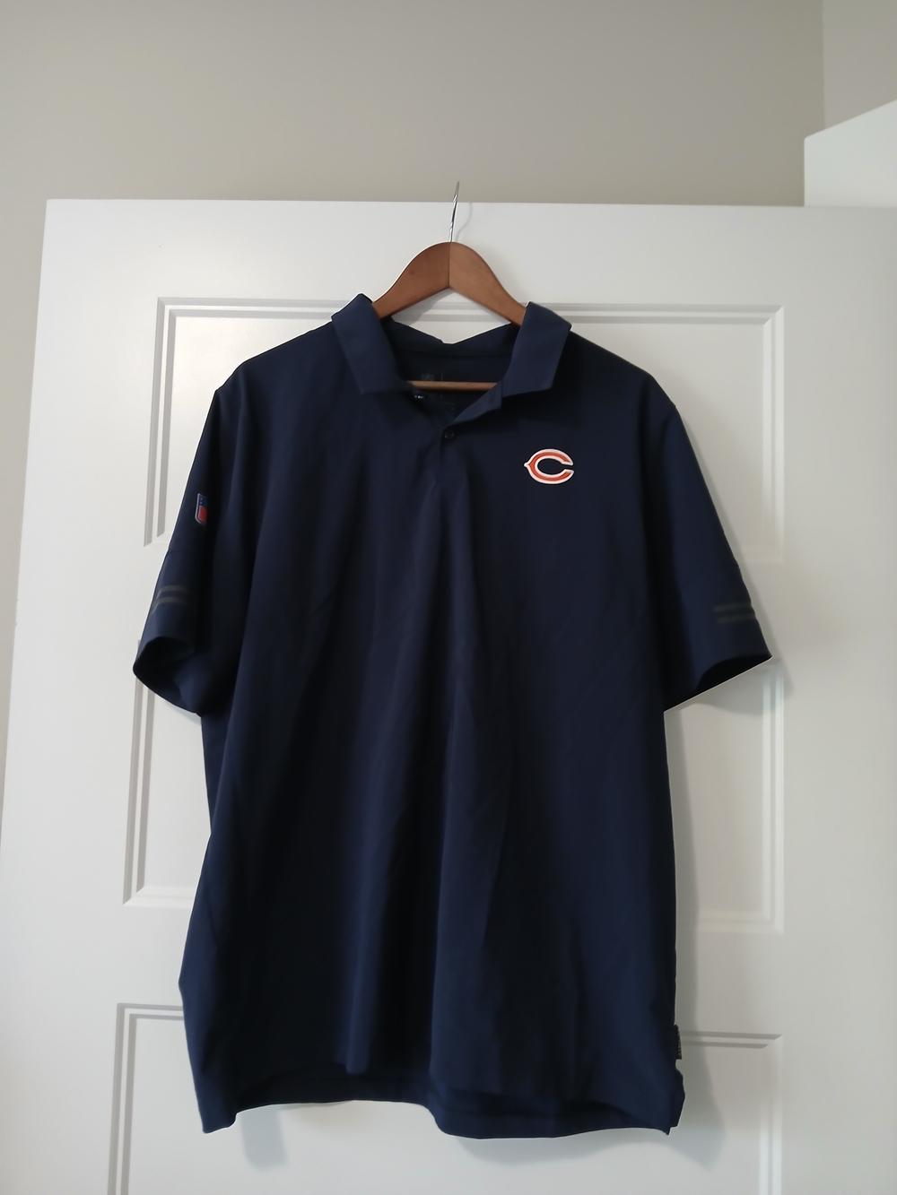 Men's Nike Navy Chicago Bears Sideline Coaches Performance Polo Xl